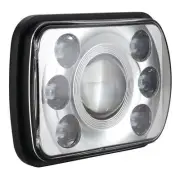 Ignite IHL200SC 7"x5" LED Headlight 9-36V High/Low Beam Chrome Face 7LEDs 65W