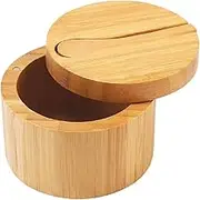 HOLIDYOYO Multi-function Salt Box Wooden Spice Holder Camping Seasoning Container Salt Container Kitchen Seasoning