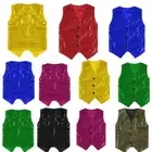 iiniim Kids Girls Boys Glittery Sequin Vest Hip-Hop Street Dance Performance