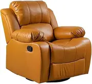 Sofas and Couches 39 Inch High Space Capsule Sofa First Class Lazy Sofa Single Electric Multifunctional Leather Recliner Home Lazy Sofa for Living Room Corner Chair Bedroom Salon Office (Color : Cher