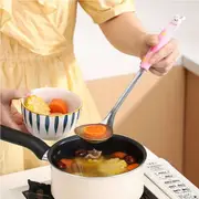 2Pcs Long Handle Stainless Steel Hot Pot Spoon Colander Soup Ladle Skimmer