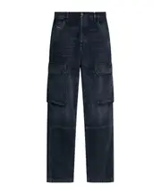 Diesel D-Pot-Cargo Logo Plaque Jeans 24,25,26,27,28,29,30 BLUE