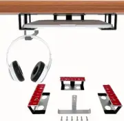 Under Desk Laptop Mount, Aluminium Under Desk Shelf Holder for Laptop, Mac Mini