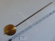 BRASS PENDULUM FOR A DUTCH SCHIPPERTJE WITH UNMARKED HERMLE CLOCKWORK