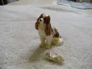 Enameled Springer Spaniel Dog with necklace