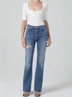 NWT Citizens of Humanity Libby High Rise Bootcut Jeans Arthouse Size 27 COH Mom