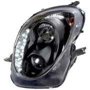 AS Pair LED DRL Halo Lightbar Alfa Romeo Mito 2008+ Headlights Black LHD