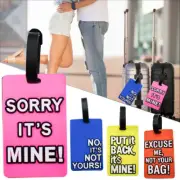 Funky Funny Name Tag ID Lable Security Travel For Luggage, Suitcase, School Ba ⁿ
