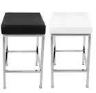 New Vienna PU leather Bar Stool Kitchen Chair Black or White Postage Free