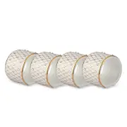 Prouna Princess Gold Napkin Rings, Set of 4