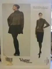 Geoffrey Beene Jacket & Dress Pattern 2983 Vogue American Designer 6-8-10