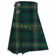Scottish Handmade Traditional Kennedy Modern 8-yard Tartan Kilt For Men