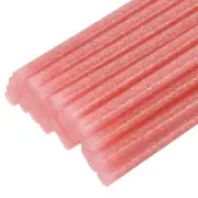 30pcs Mini Hot Glue Gun Sticks 8" x 0.27" for Glue Gun, Glitter Bright Red