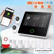 WiFi 4G Wireless Security Alarm System Built-in Louder Siren Smart Home Burglar