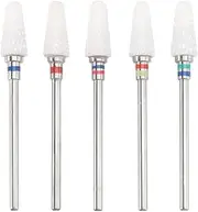 Ipetboom Ceramic Nail Drill Bits Set Polishing Head Nail Drill Bits for Nail Grinding Head Manicure Drill Sanding Bands Nail Art Random