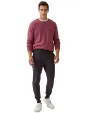 [Oxford] Leo Organic Cotton Sweatshirt in Red