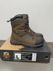 RED WING SHOES IRISH SETTER 2712 TERRAIN MEN'S 10" BOOT SIZE 10.5 EE H. BROWN
