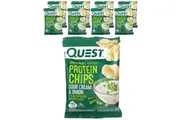 Quest Nutrition, Original Style Protein Chips, Sour Cream & Onion, 8 Bags, 1.1 oz (32 g) Each