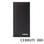 【CERRUTI 1881】義大利頂級12卡長夾皮夾 CEPU05991M(黑色 贈禮盒提袋)