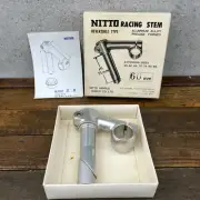 Vintage Nitto Stem NOS 60 mm Reversible Track Pista Quill NJS 22.2 1" Silver