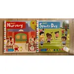 BUSY NURSERY / BUSY SPORTS DAY 互動式拉頁書/遊戲書