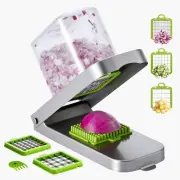 VEVOR Vegetable Chopper with 3 Blades - Easy Onion Slicer & Dicer Tool New