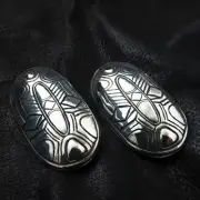 925 Silver Viking Tortoise Brooches. Medieval Nordic Scandinavian Reenactment.