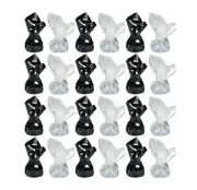 1 KG BLACK AND WHITE DARK CHOCOLATE TRUFFLES - WEDDING FAVOURS PARTIES CANDY BAR