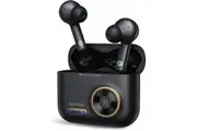 True Wireless Earbuds, OneOdio F2 Hi-Fi Stereo Headphones with Mics, Ergonomic Design, 48H Playtime, Portable Charging Case for Workout, Home, Office, Travel (Black)