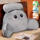 Sofa Backrest Pillow Plush Reading Rest Lumbar Support Chair Cushion with Arm এꇴ