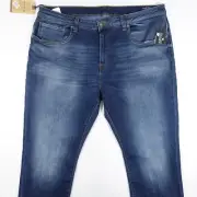 BUFFALO DAVID BITTON FADED BLUE 42X30 SLIM ASH STRETCH JEANS MENS NWT NEW