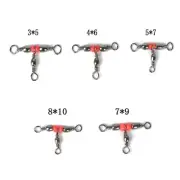 Fishing Tackle Equipment 3 Way Barrels Fishing Connectors 3 Way Fishing Swivels
