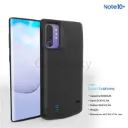 for Samsung Galaxy Note 10 Plus Battery Case Charging Case Battery Pack 6000mAh