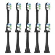 10PCS Vacuum Sealed Packed Replacement Brush Heads for X3 X3Pro X3U X5 V1 D3 Electric Toothbrush ,Black