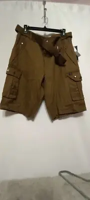 Marc Ecko Cut & Sew Cargo Shorts Mens 36 Caqui O.KHaki