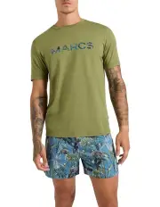 [Marcs] Rhino You're Mine Pyjama Short Set in Green