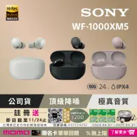 在飛比找momo購物網優惠-【SONY 索尼】WF-1000XM5 旗艦真無線藍牙耳機(