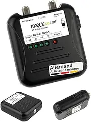 maxx.onLine Signal Tester Cable TV Meter DVB-C/DVB-T, Antenna Signal Measure, Signal Strength Cable TV, Cable TV Analogue/Digital Tester