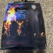 Halloween Michael Myers Jumpsuit & Mask Costume Youth M 8-10 New (B281)