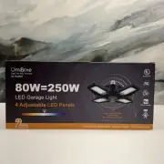 2 Pack, 80W Deformable LED Garage Lights 10000LMs