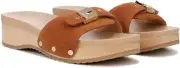 Dr. Scholl's Women's Original Too Slide Sandal Honey Brown Leather 10M