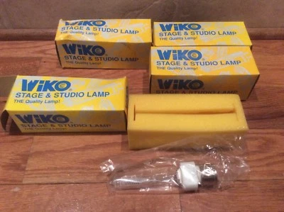 Set Of 4 Viko E G J 120v 1000w Stage & Studio Lamp Bulb, New In Box