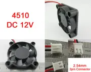 50pcs Brushless DC Cooling Fan 45x45x10mm 4510 7 blades 12V 2pin 2.54 Connector