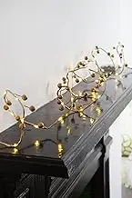 Talking Tables Gold Berry LED String Lights Battery Powered - 2m | Christmas Table Decorations, Fireplace, Mantle, Home Décor,BC-Light-GLDBERRY-V2