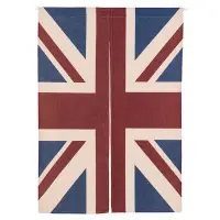 在飛比找蝦皮購物優惠-「吾家」英國國旗門簾 布藝家用棉麻門簾 玄關裝飾臥室門簾裝飾
