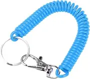 [Dusehu] Stretchy Keychain - Key Stretchy Coil Cord | Coil Cord Lanyard, Strongest Stretch SpKeychain Long Elastic Coil for Bus
