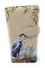 Blue Heron Large Nature Wallet for Women and Teen Girls Vegan Faux Leather Be...