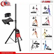 5Core Speaker Stand Tripod Tall Adjustable 72 Inch DJ Studio Monitor Stands