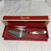 Spode Christmas Tree Cake Slicer Server NIB Ceramic Handle Portmeirion