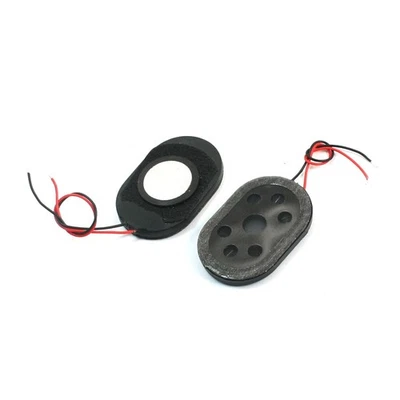 1W 8 Ohm 2-Wire Oval Plastic Case GPS Voice Amplifier Speaker Loudspeaker x 2